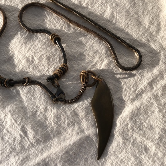 Annie Costello Brown Dagger Necklace - Picture 5 of 10